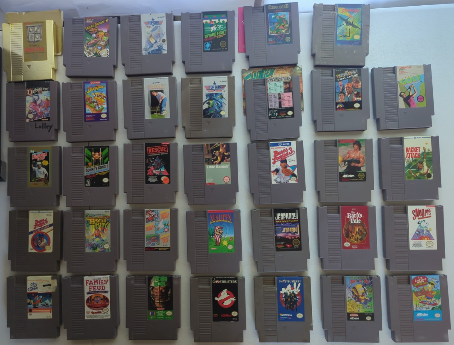 Nintendo NES Video Game Large Lot #3 34 Cartridges