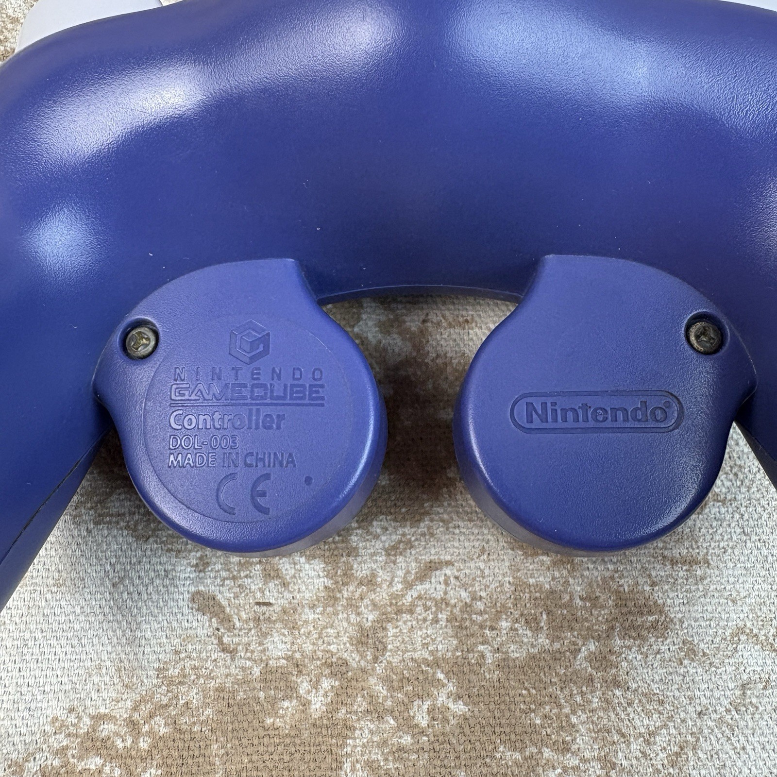 Nintendo GameCube Controller OEM Purple Indigo DOL-003 Tested/ Working Pics*