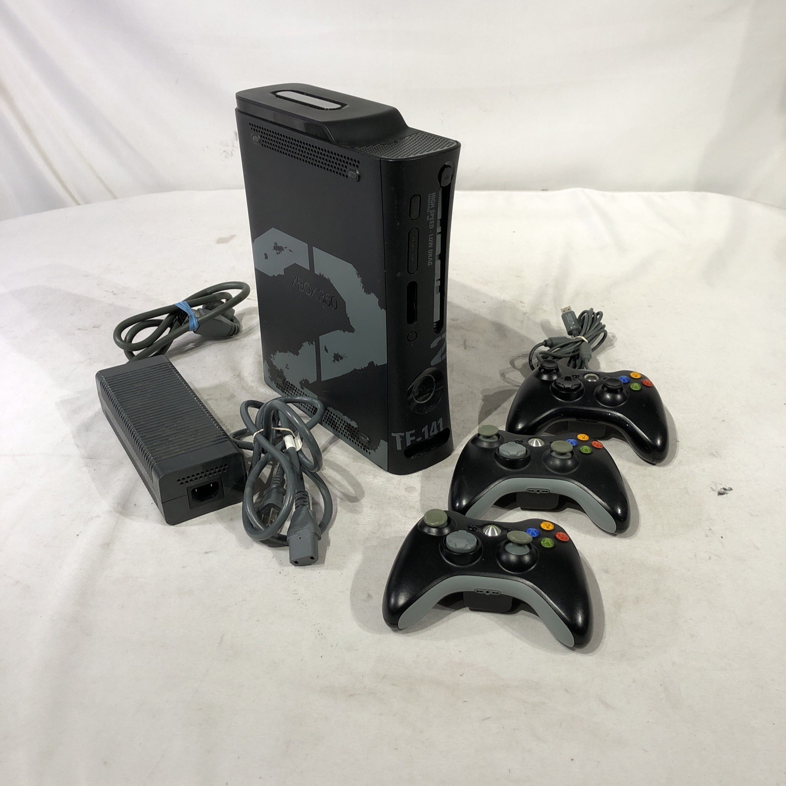 Xbox 360 120GB Joint Task Force Edition Console For Parts Powers On, Bad Disc