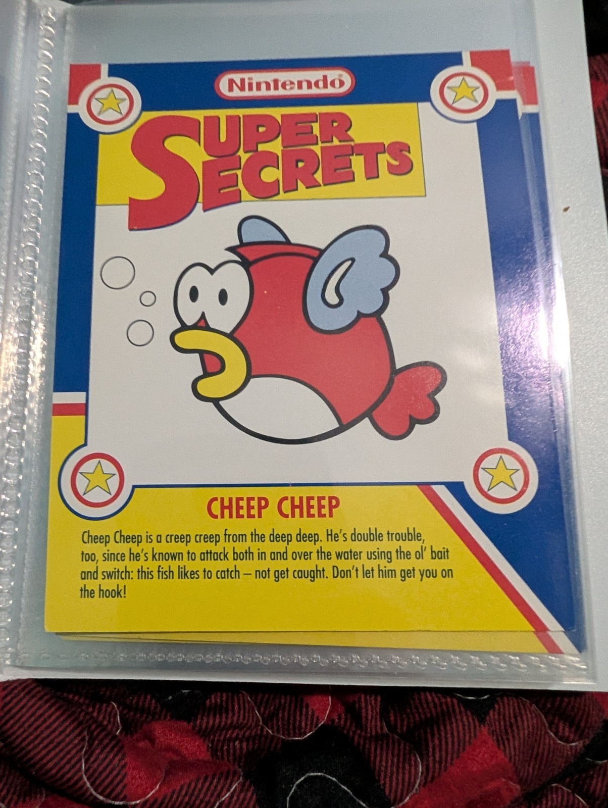 Super Mario Nintendo Secrets Pepsi Cards Complete Set In Notebook. Rare