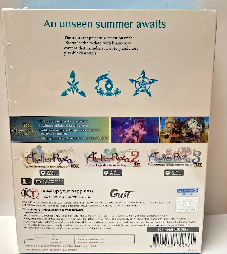 Atelier Ryza Secret Trilogy DX (Multi-Language) PS5 Brand New Game (2025 RPG)