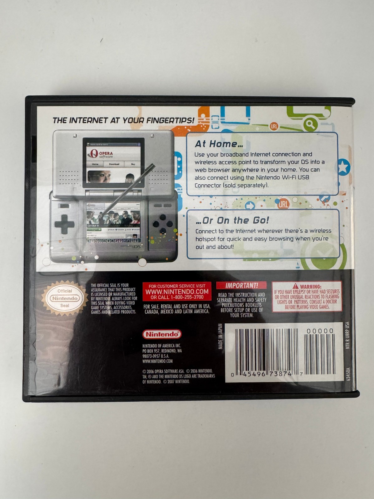 Nintendo DS Browser (Nintendo DS, 2007) Complete in Box CIB