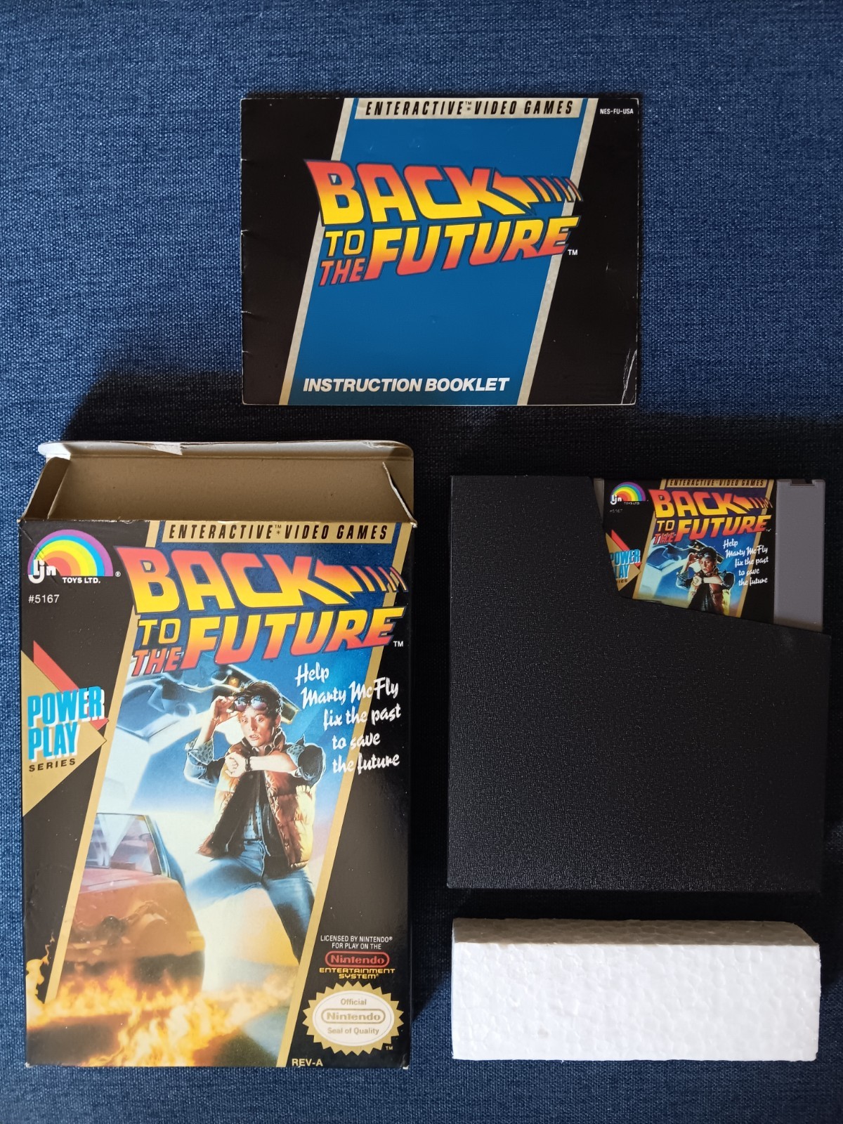 Back to the Future (LJN, 1989) NES Game w/ Box & Manual ~ Tested & Working