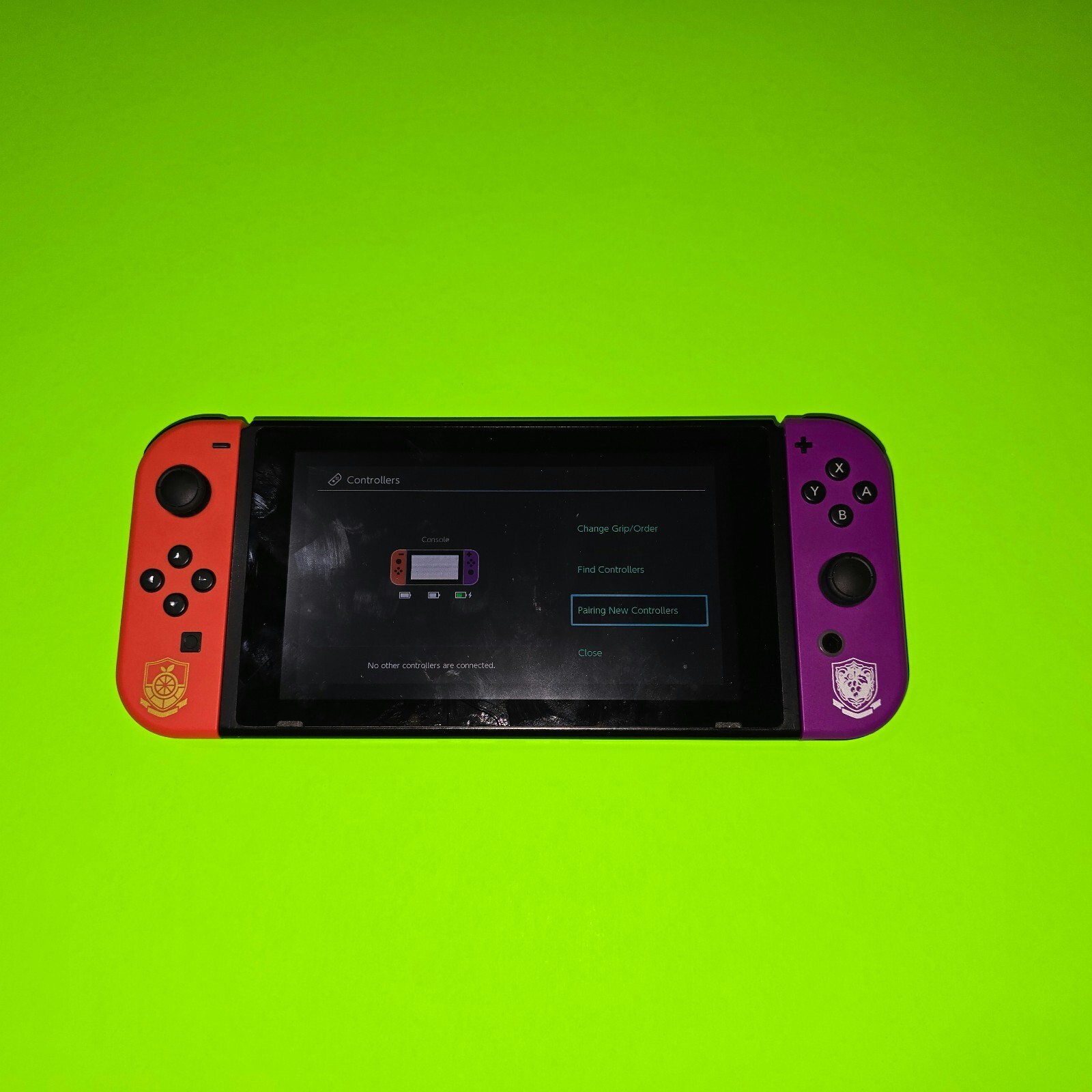 Pokemon Scarlet Violet OEM Nintendo Switch JoyCons Left and Right Authentic