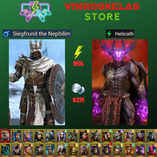 Raid Shadow Legends | Starter Mythical – Siegfrund : 95k energy / 28 Legendary