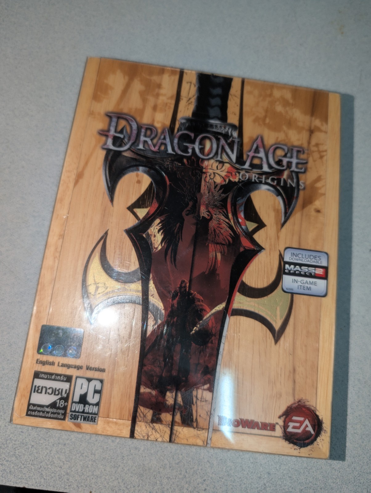 Dragon Age Origins PC Singapore Exclusive Collector’s Edition Wood Carved Box