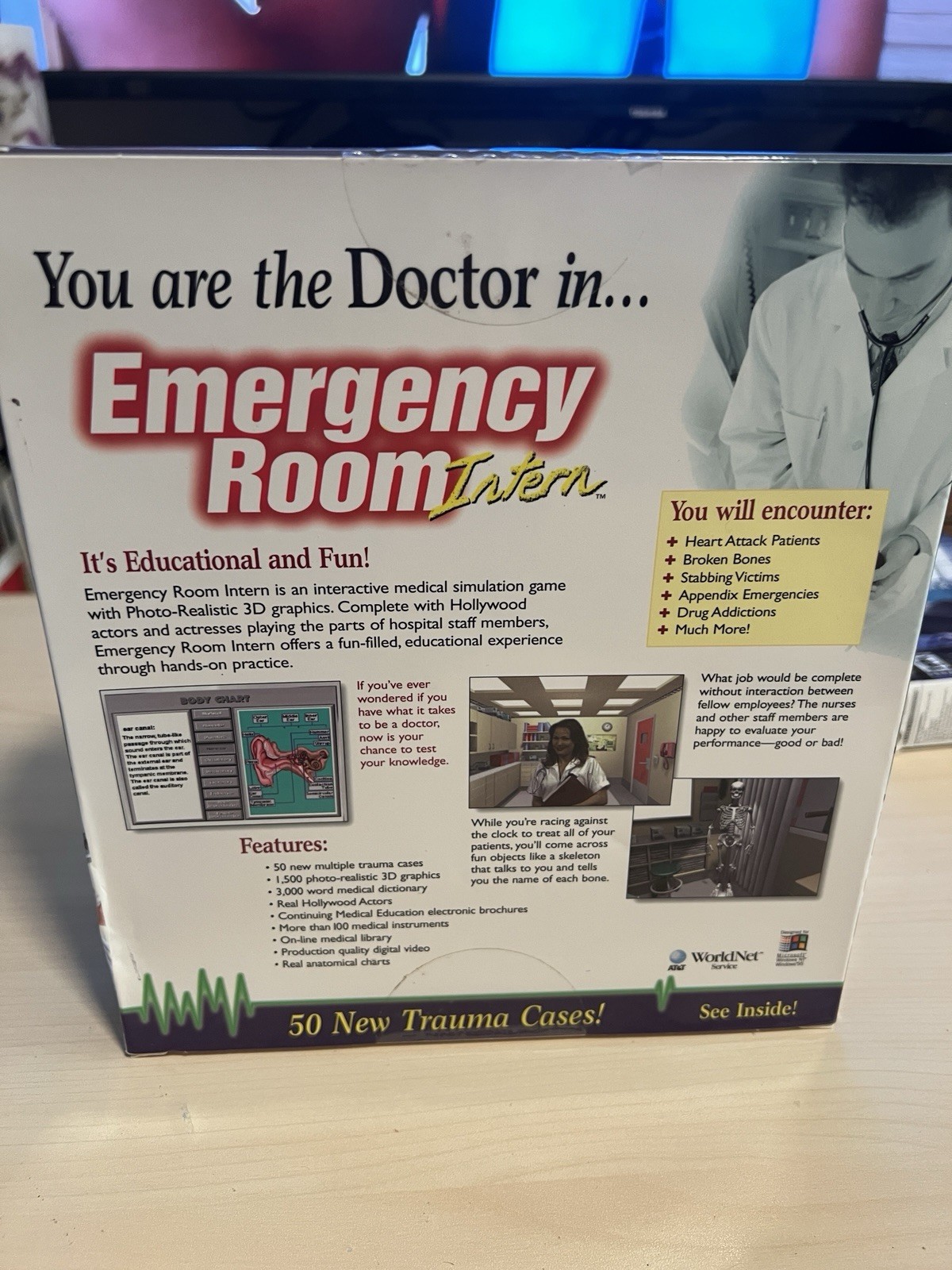 IBM Emergency Room & ER Intern CD‑ROM PC Game Vintage Medical Simulation