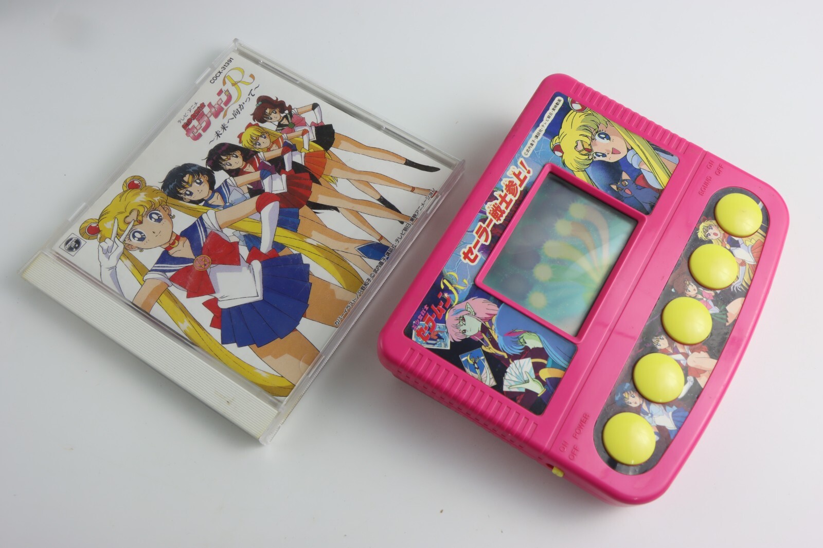 SAILOR MOON R Handheld Console LSI Game 1993 + Towards the Future CD Soundtrack