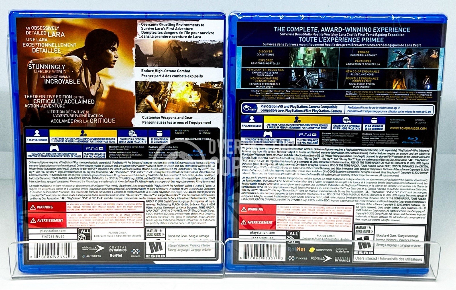 Tomb Raider Definitive Edition + Rise Of The Tomb Raider – PS4 – New | READ DESC