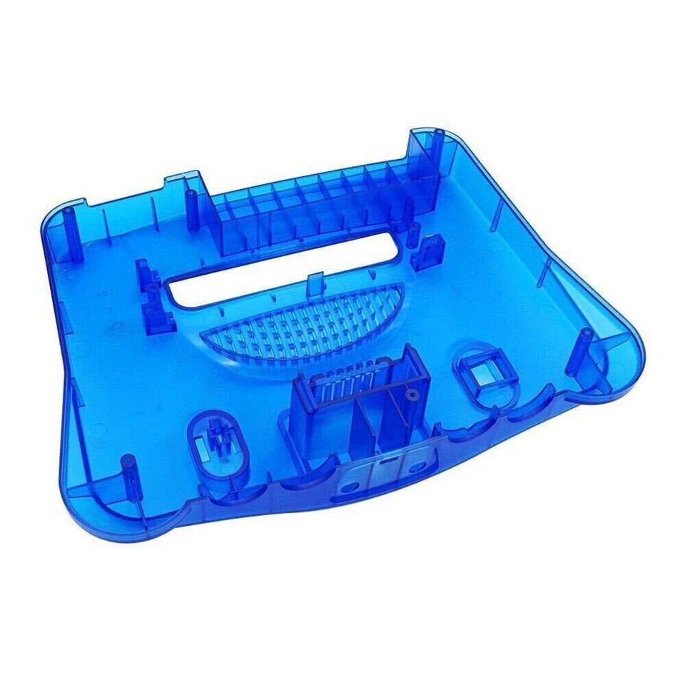 N64 Full Replacement Console Shell Housing Translucent Blue Nintendo 64