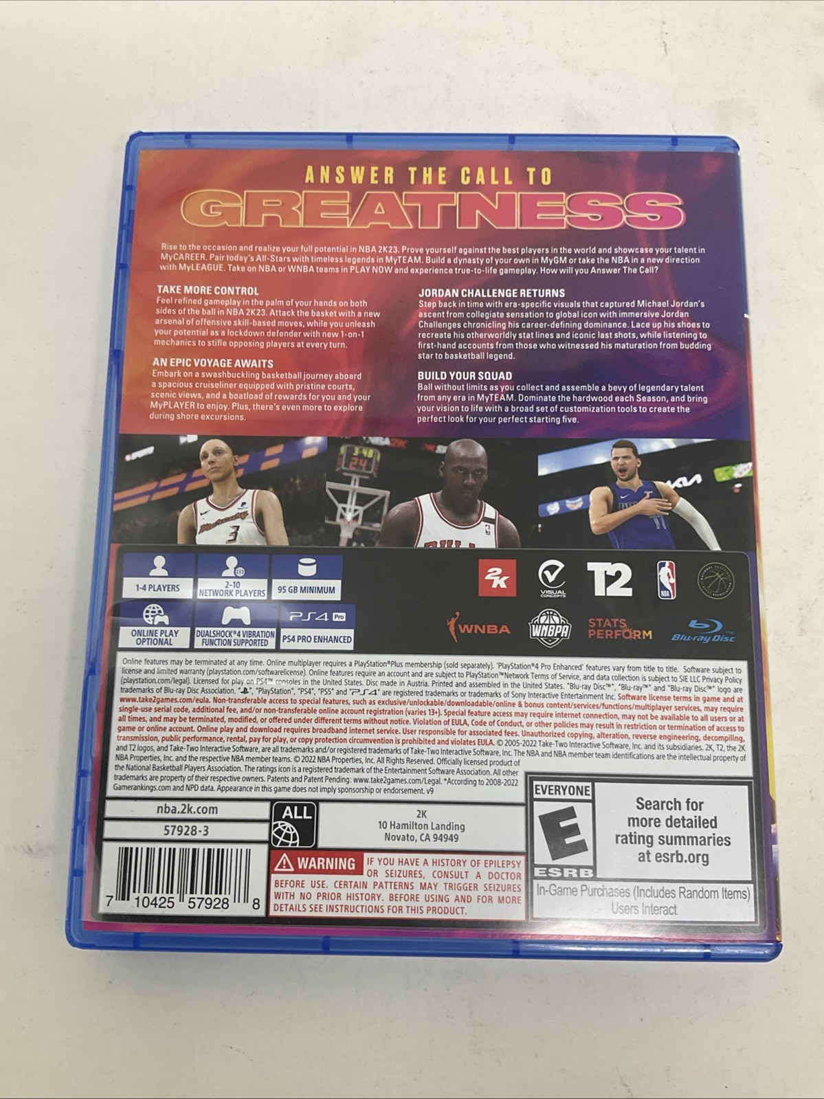 NBA 2K23 – PlayStation PS4 – Cleaned, Tested, Working! See Pics!
