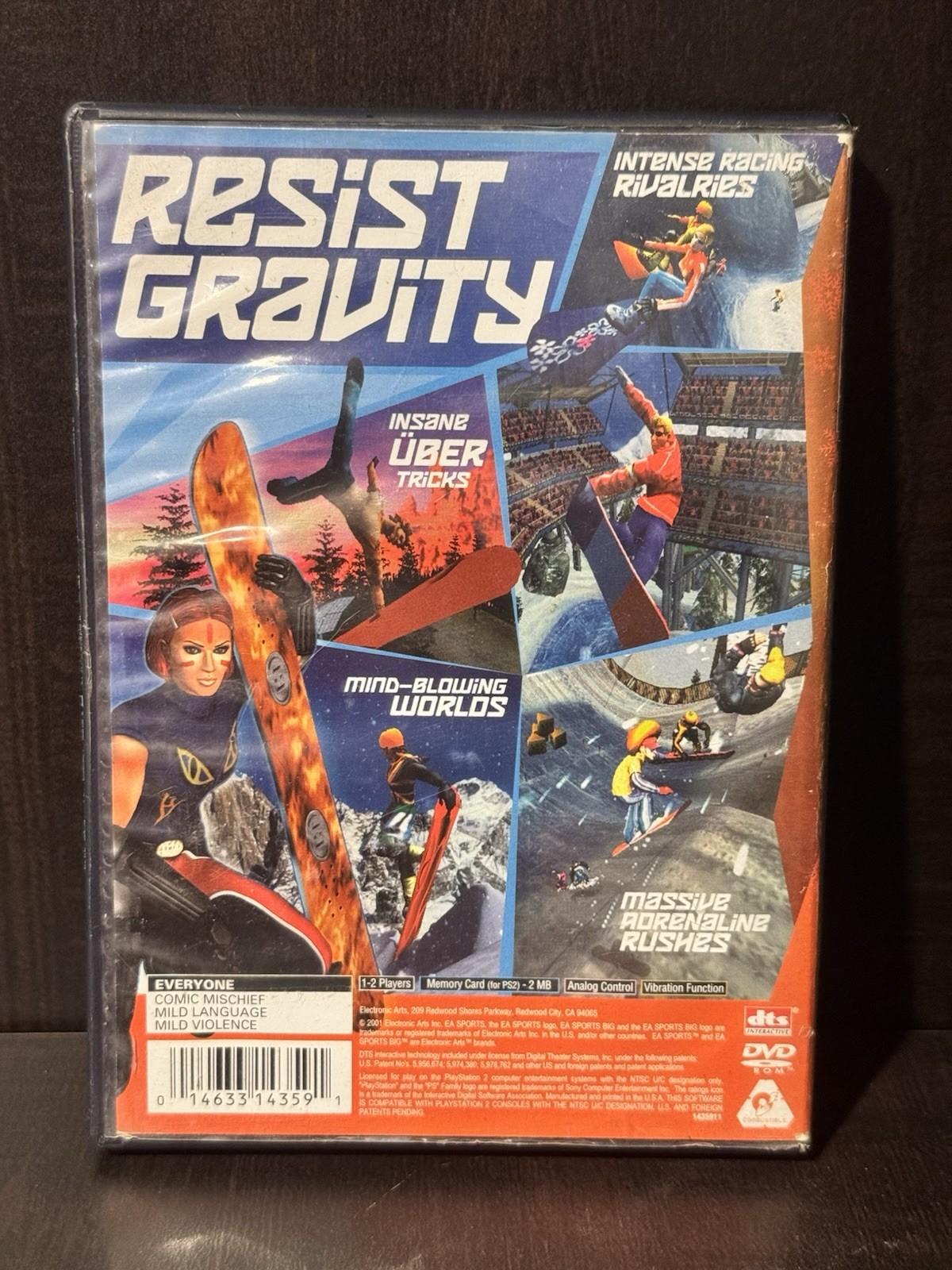 SSX Tricky – Black Label (Sony PlayStation 2, 2002) + EA BIG Reg Card