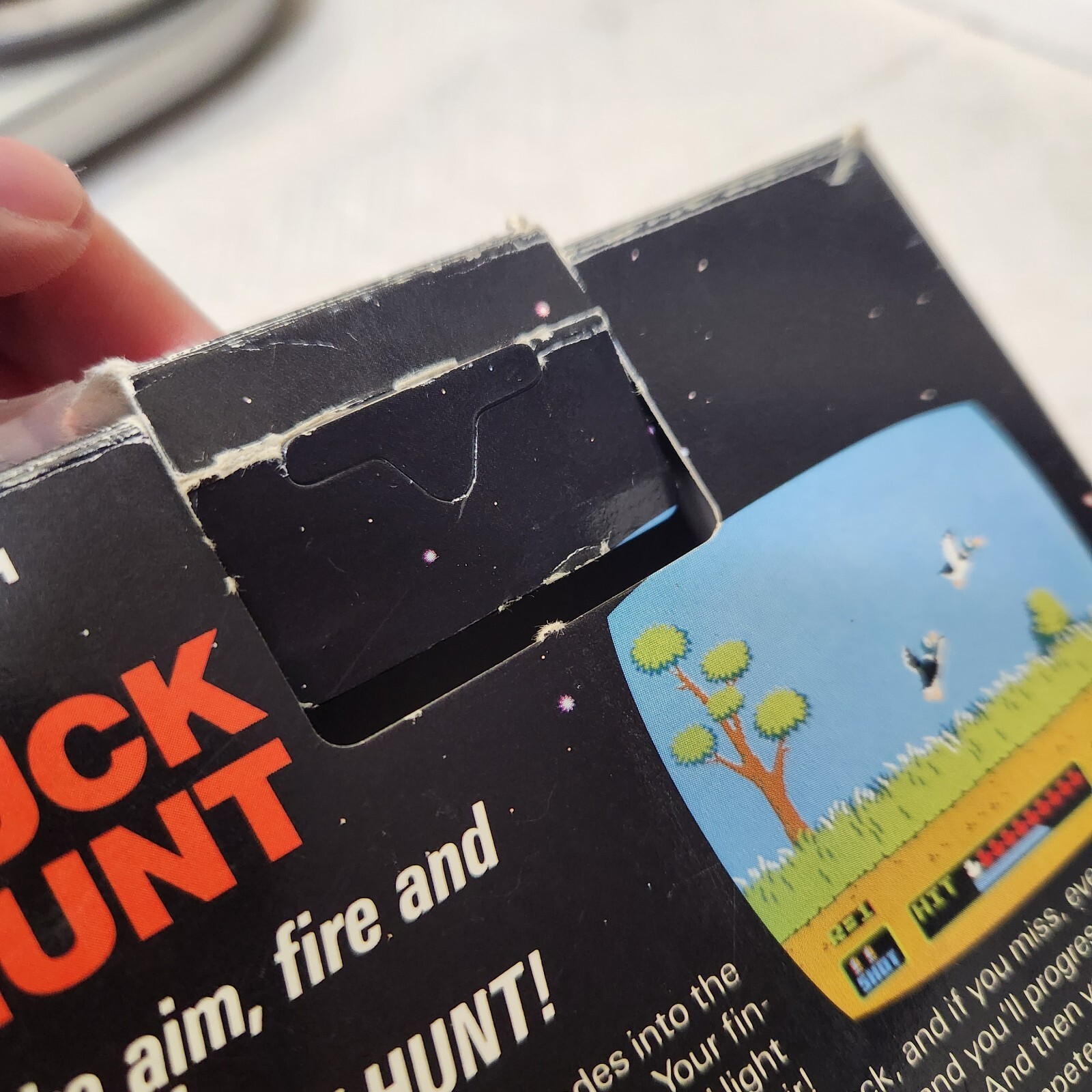 DUCK HUNT – NES – CIB – Circle Seal – Complete! Hang Tab Black Box 5 screw
