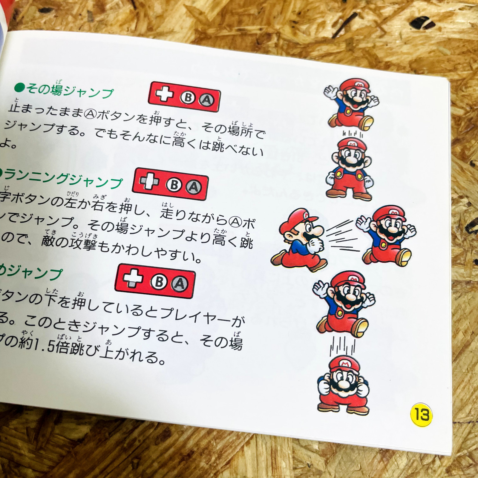 Super Mario USA Manual for Nintendo Famicom Japanese Version Rare