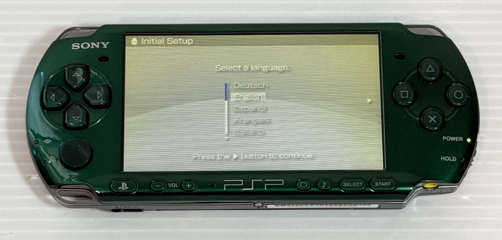 Sony PSP-3000 PSP 3000 Console Green Rare Color Region free – Excellent