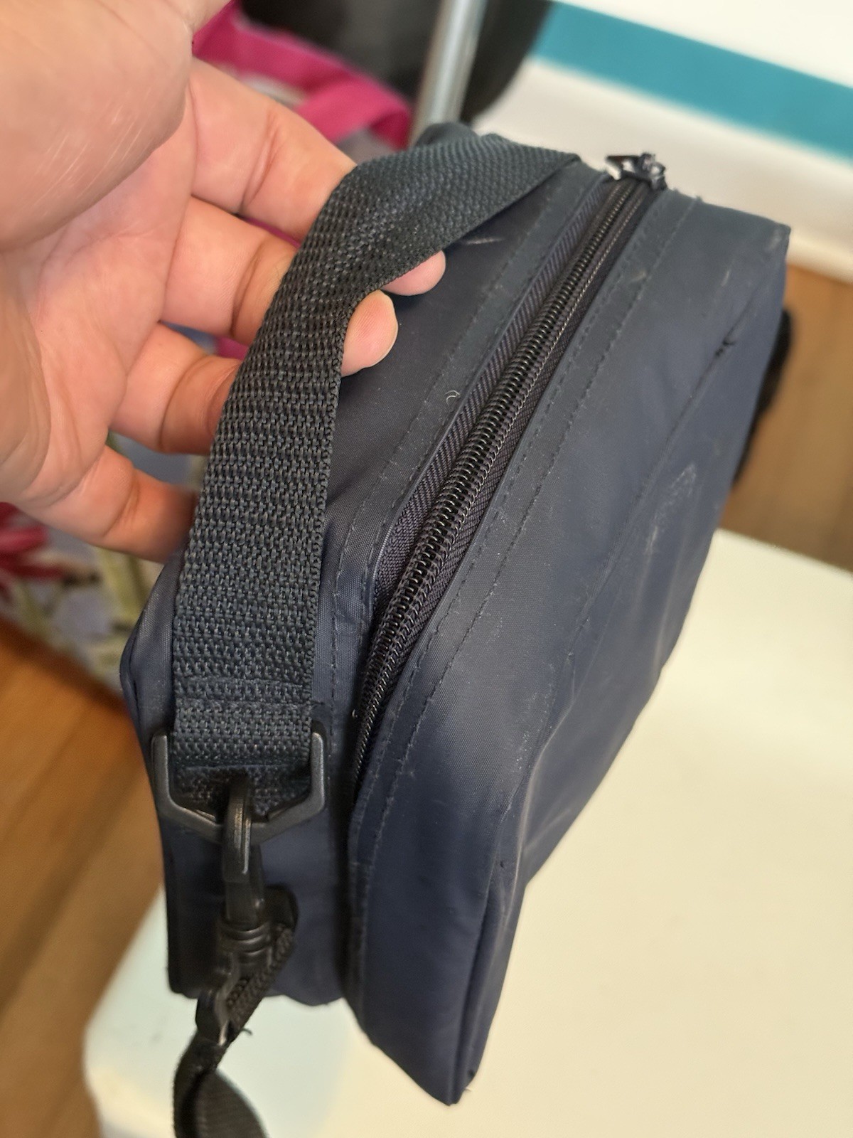 Vintage 2000s Blue Madcatz Carrying Case Travel Bag for Nintendo Systems