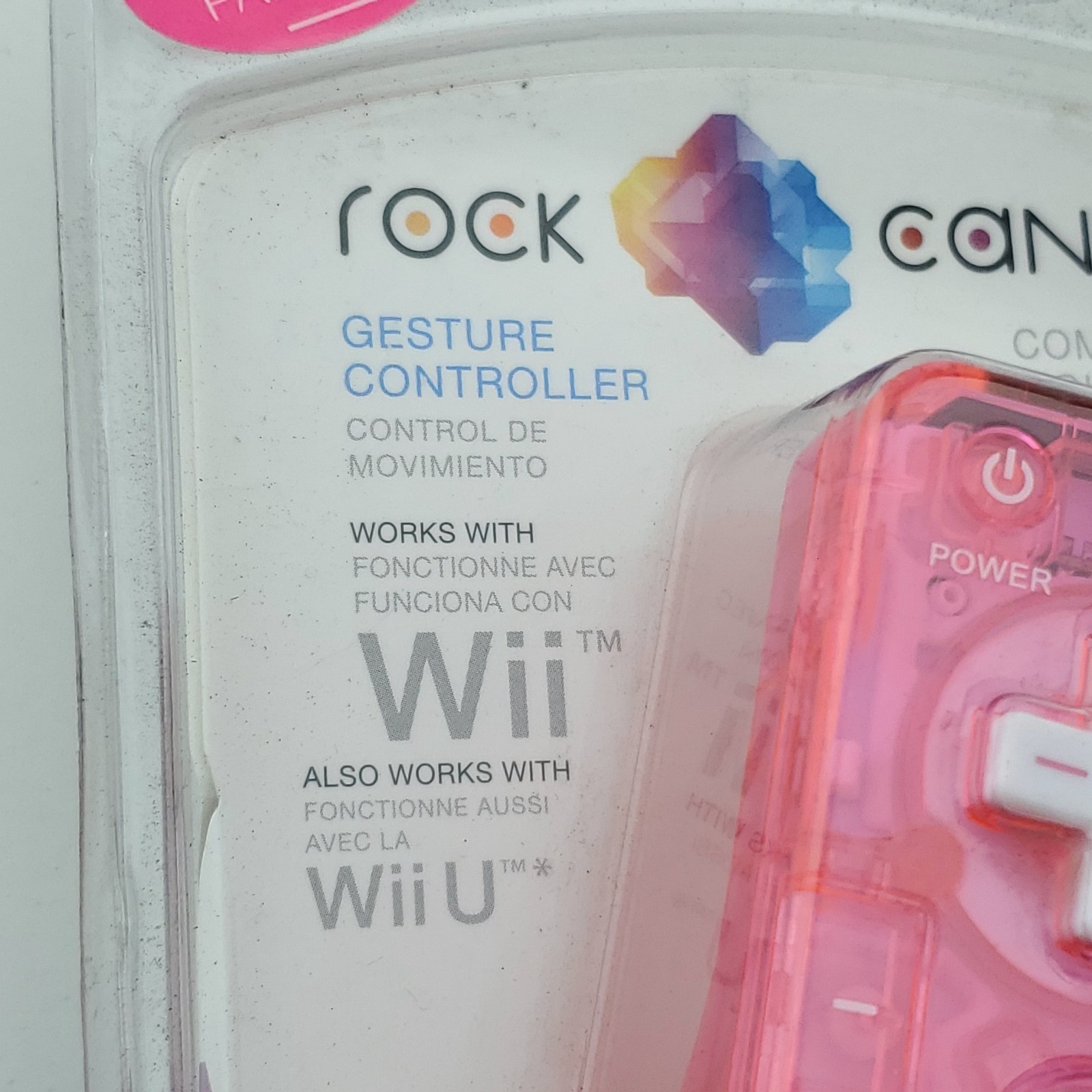 PDP 8560PK v4.0 Rock Candy Pink Palooza Gesture Controller for Wii / Wii U New