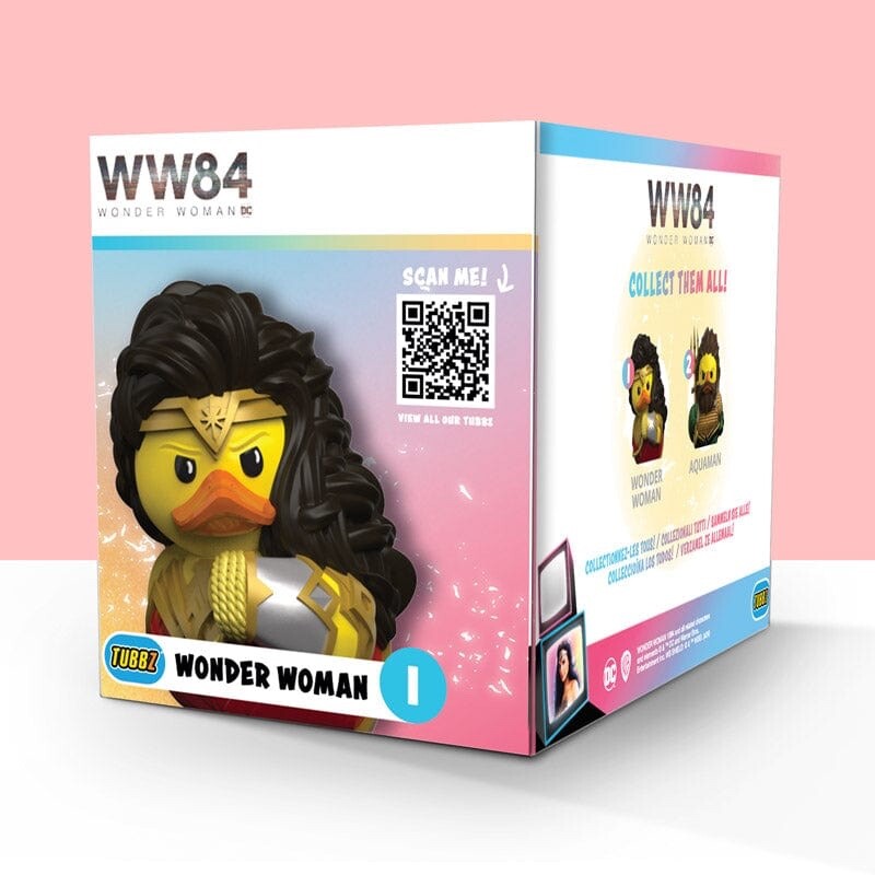 TUBBZ Boxed DC Comics Wonder Woman Collectible Duck Vinyl Figure Official JEEP