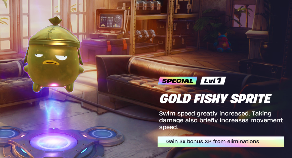 *Special* Gold Fishy Sprite – Battle Royale DM First