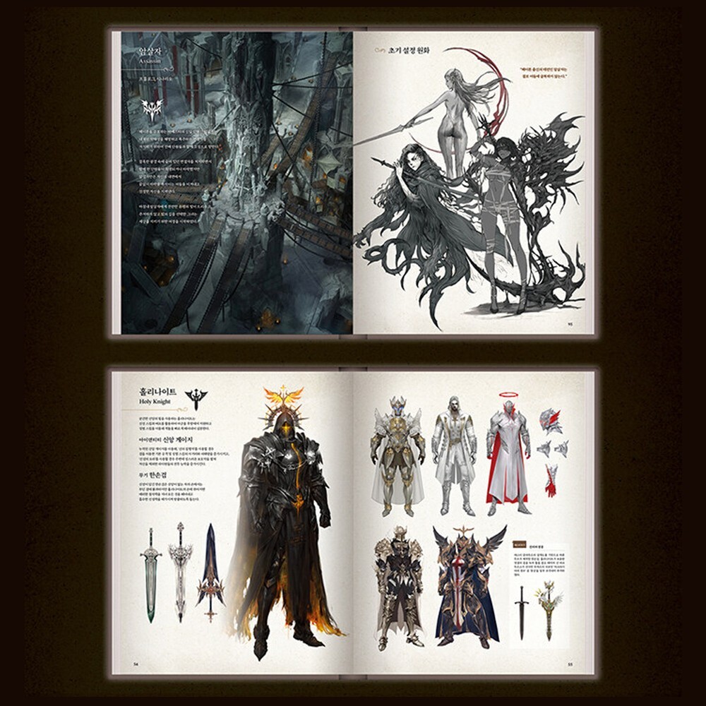 Lost Ark Set Up Art Book & Photocards Collect Korean Official Concept Artbook