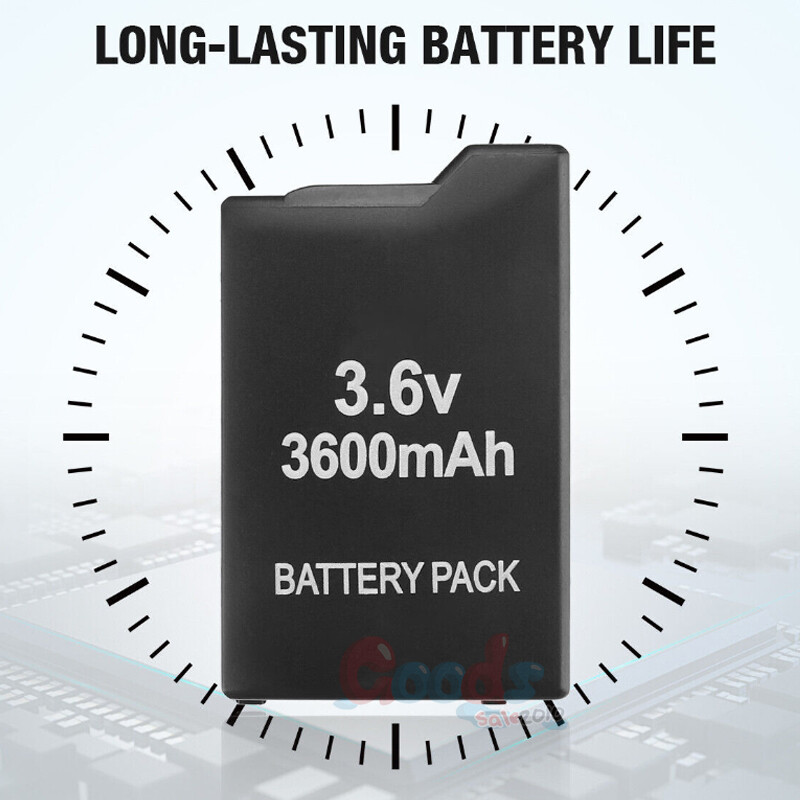 3600mAh Rechargeable Battery for PSP 2000 2001 2006 3000 3001 3003 +Charger