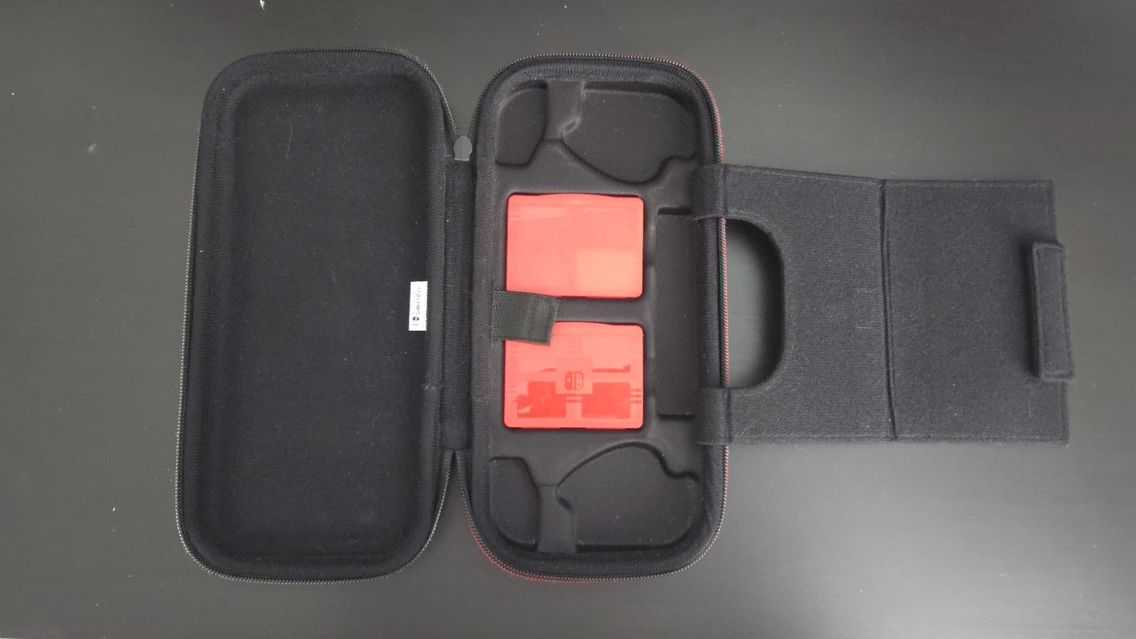 Nintendo Padded Hard Shell Travel Case for Nintendo Switch Console Black/Red