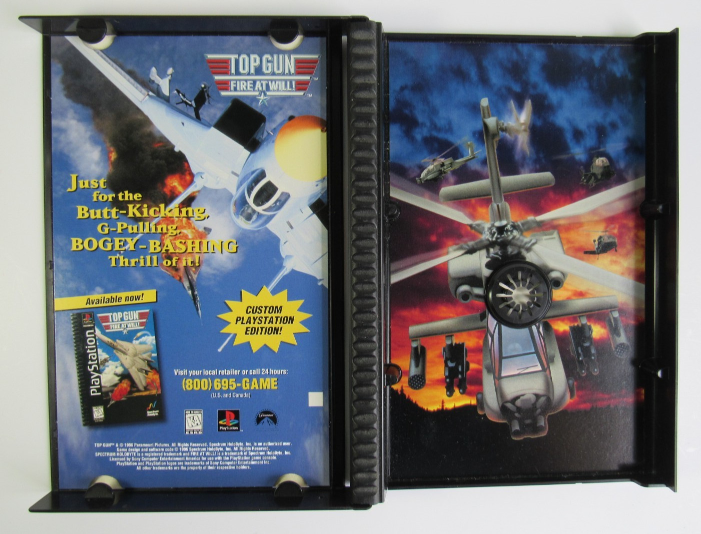 Gunship Long BOX PS1 (Sony PlayStation 1) CIB Complete W/Reg Card