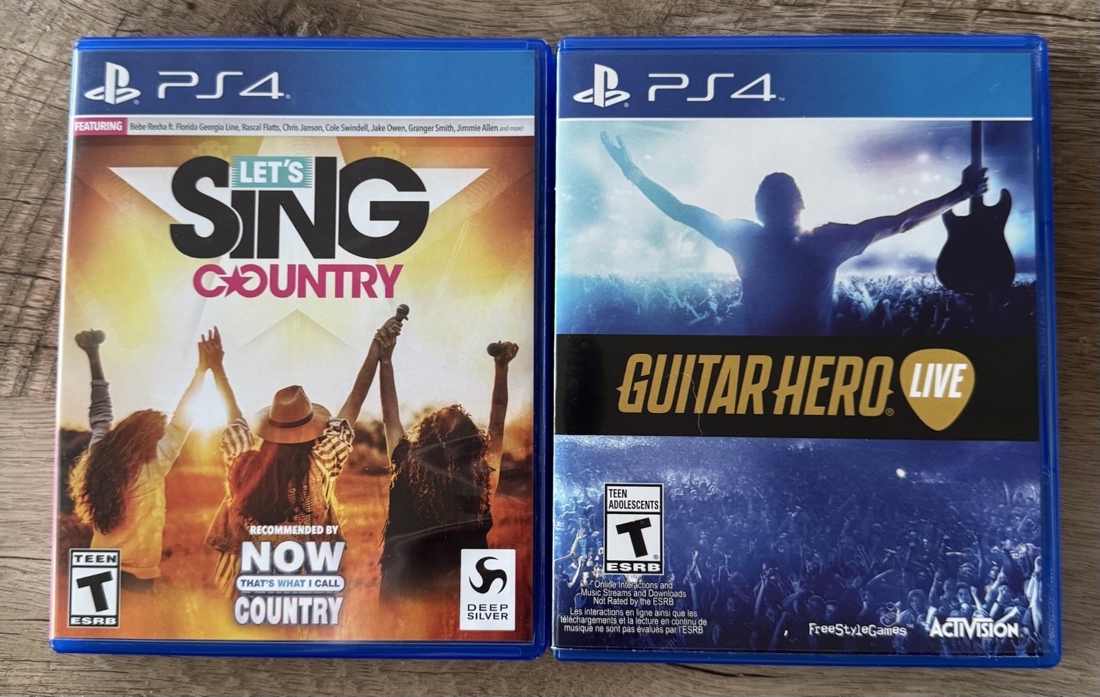 Deep Silver Activision Let’s Sing Country Guitar Hero Live Sony PS4 T-Teen