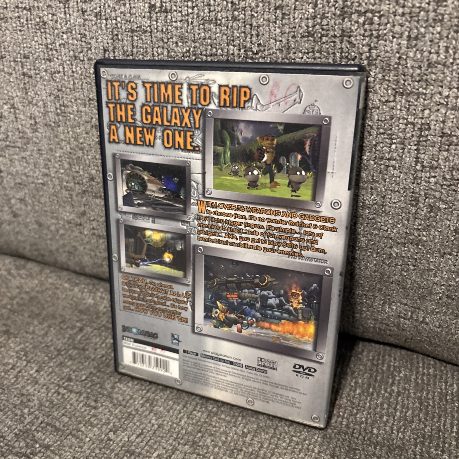 Ratchet & Clank – Sony PlayStation 2 PS2 Tested Works, No Manual