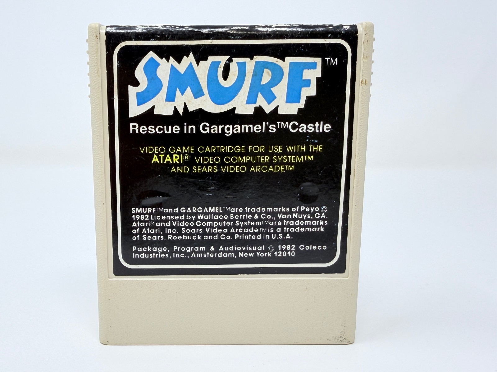 Smurf: Rescue in Gargamel’s Castle (Atari 2600, 1982) TESTED & WORKS
