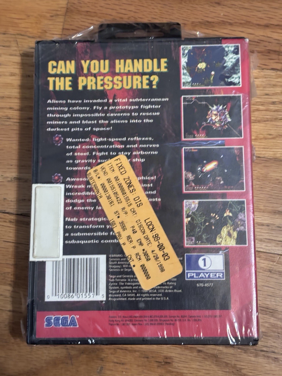 Sub Terrania Sega Genesis Brand New Sealed Old Kmart Stock See Pics