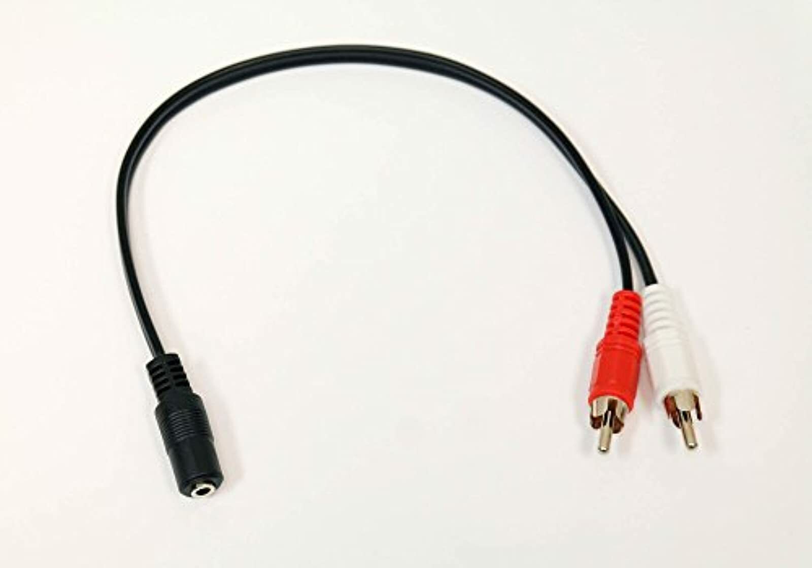 3.5MM Female Jack To 2 RCA Male Plug Audio Y Splitter Cable A/v Xbox 360 2Z