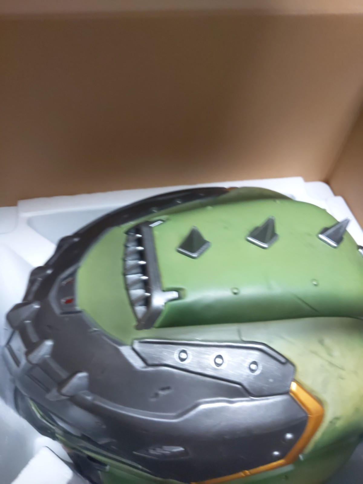 Doom The Dark Ages Doom Slayer Wearable Helmet LED Bundle + Keycard + Patches