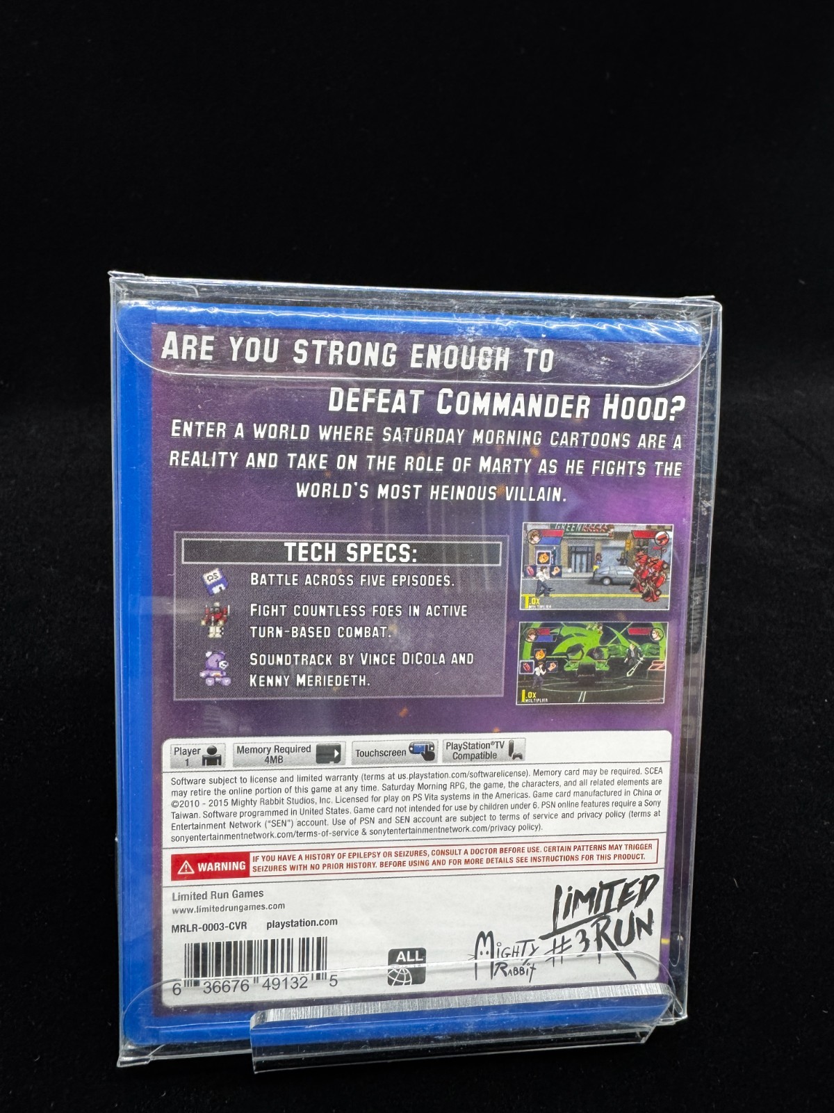 Saturday Morning RPG- PS Vita- Limited Run Games #3- New & Sealed
