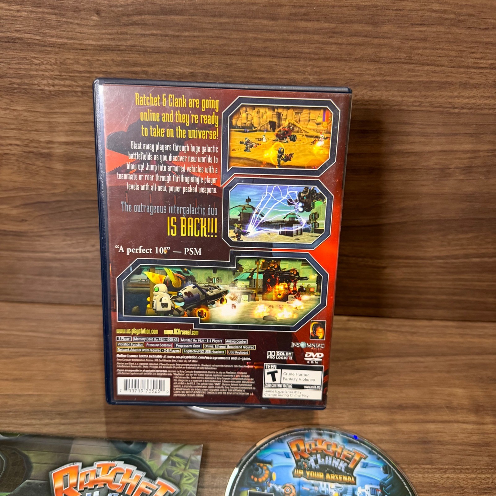 Ratchet & Clank Up Your Arsenal Sony Video Game PlayStation 2 N/A Multicolor CIB