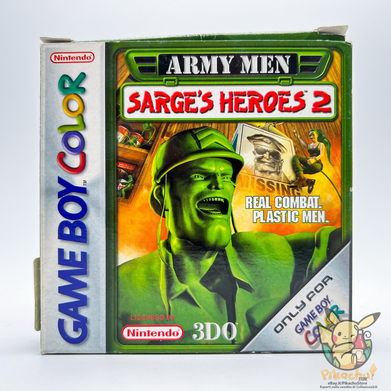 Army Men Sarge’s Heroes 2 🇪🇺 MULTI 🔥 Complete Game Boy Color 🎁 Gift Idea