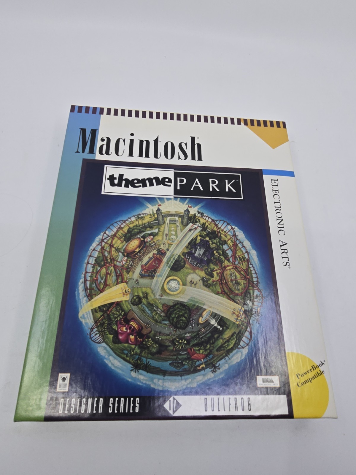 Theme Park Macintosh VTG 994 Electronic Arts Computer Game COMPLETE Discs