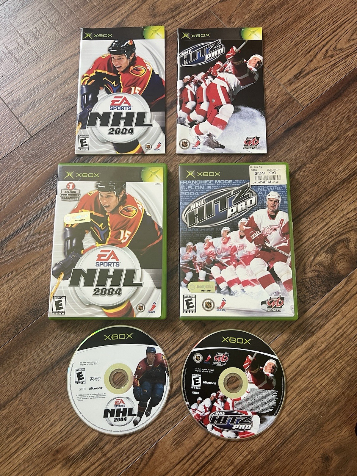 NHL Hitz Pro Microsoft Xbox (2003) + NHL 04