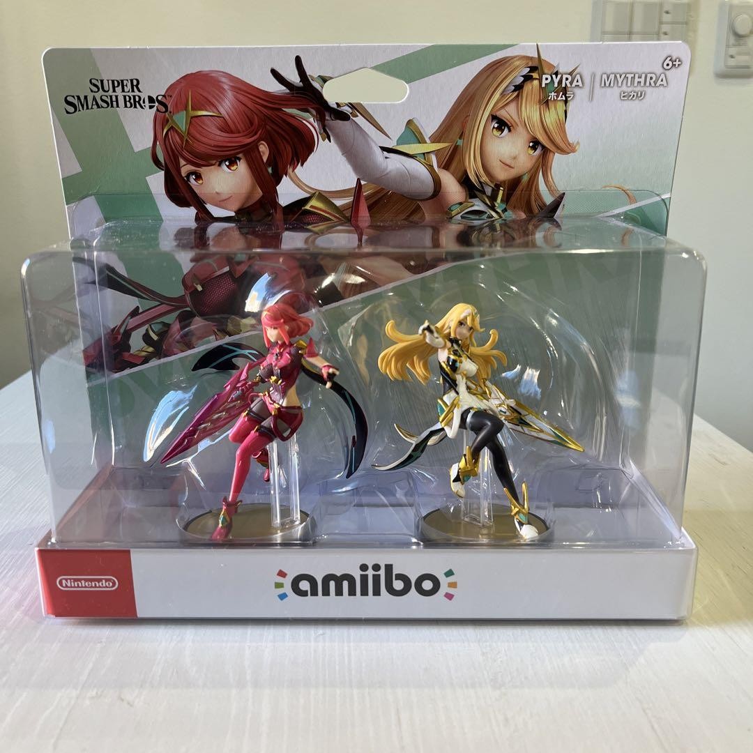 amiibo Super Smash Bros. Pyra Mythra Double Set Homura Hikari Nintendo
