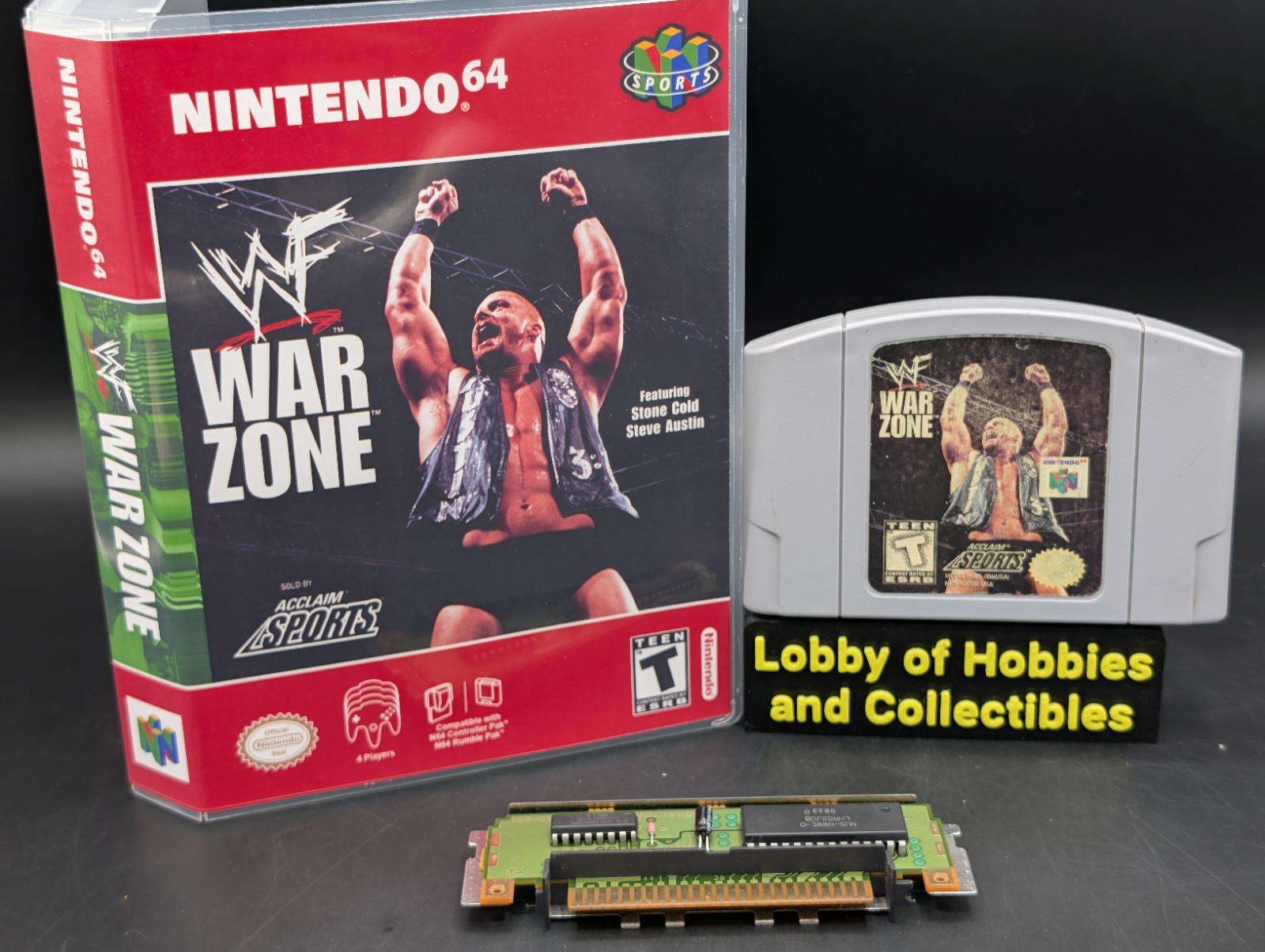 WWF War Zone ( Nintendo 64 N64 ) Authentic – Cleaned – Tested – W/ Case