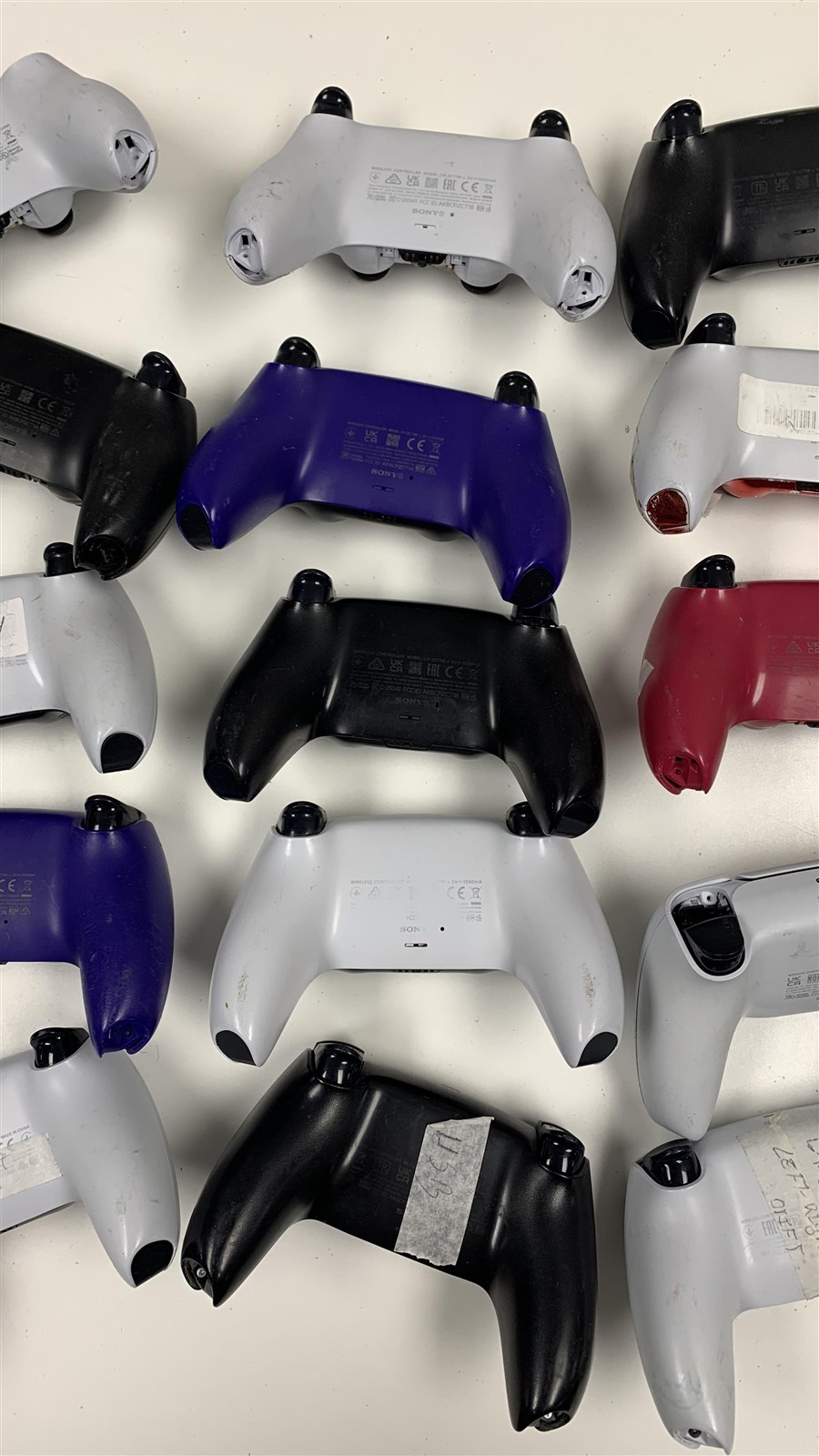 Bulk Lot 20 Sony PS5 DualSense Controllers Broken Parts Repair Wholesale