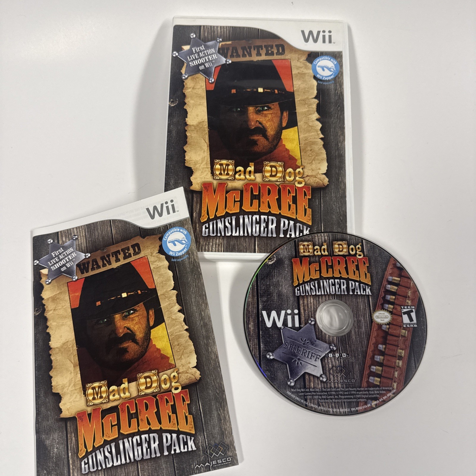 Mad Dog McCree Gunslinger Pack (Nintendo Wii, 2009)