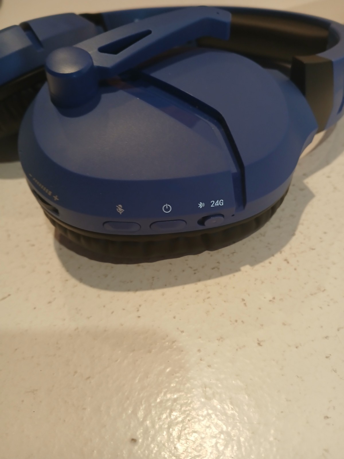 WolfLawS TA2000 Wireless Noise Cancelling Gaming Headset Bluetooth USB Navy Blue