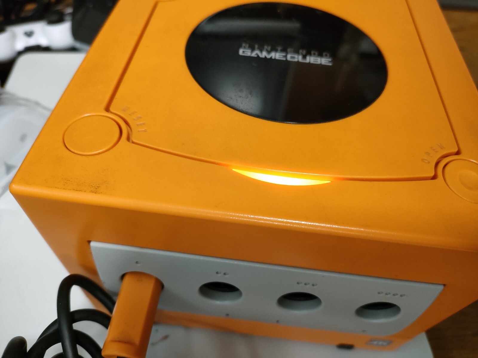 Nintendo GameCube Orange DOL-001 NTSC-J BOX NGC Authentic USED Tested