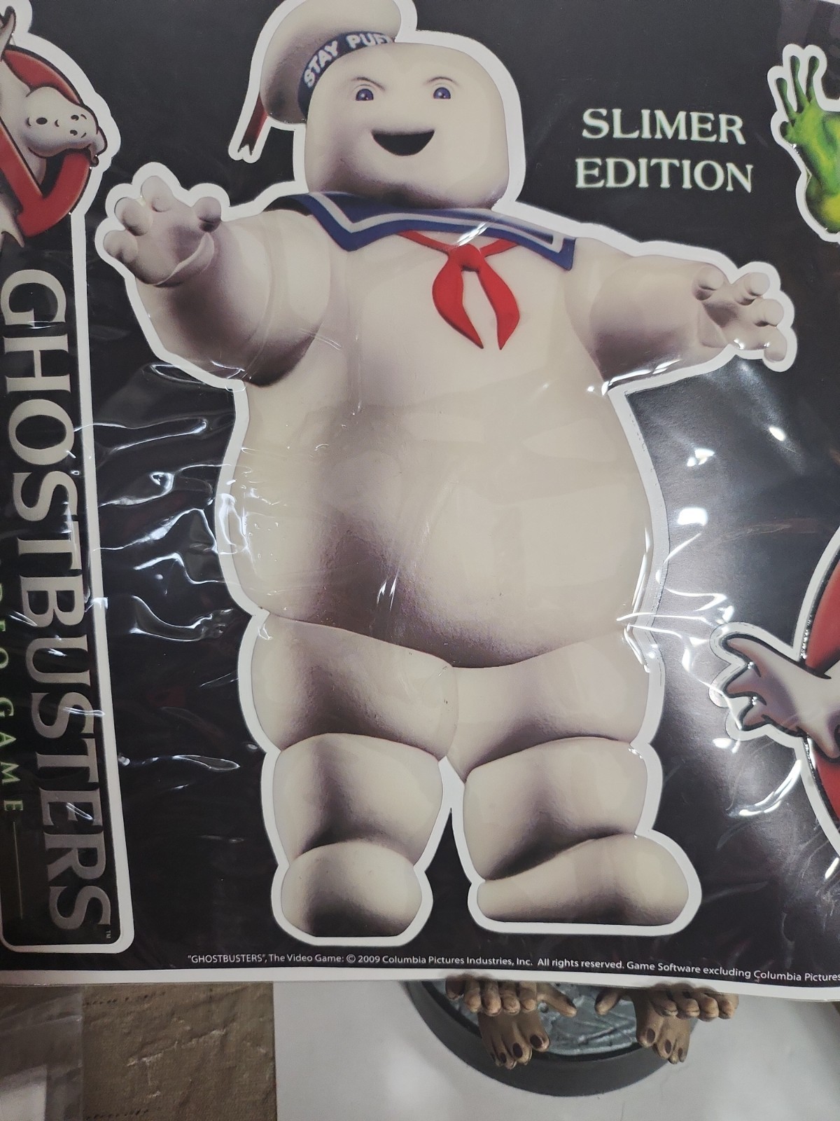 Ghostbusters Puffy Stickers Promo Sheet The Video Game 2009 Slimer Stay Puft NEW