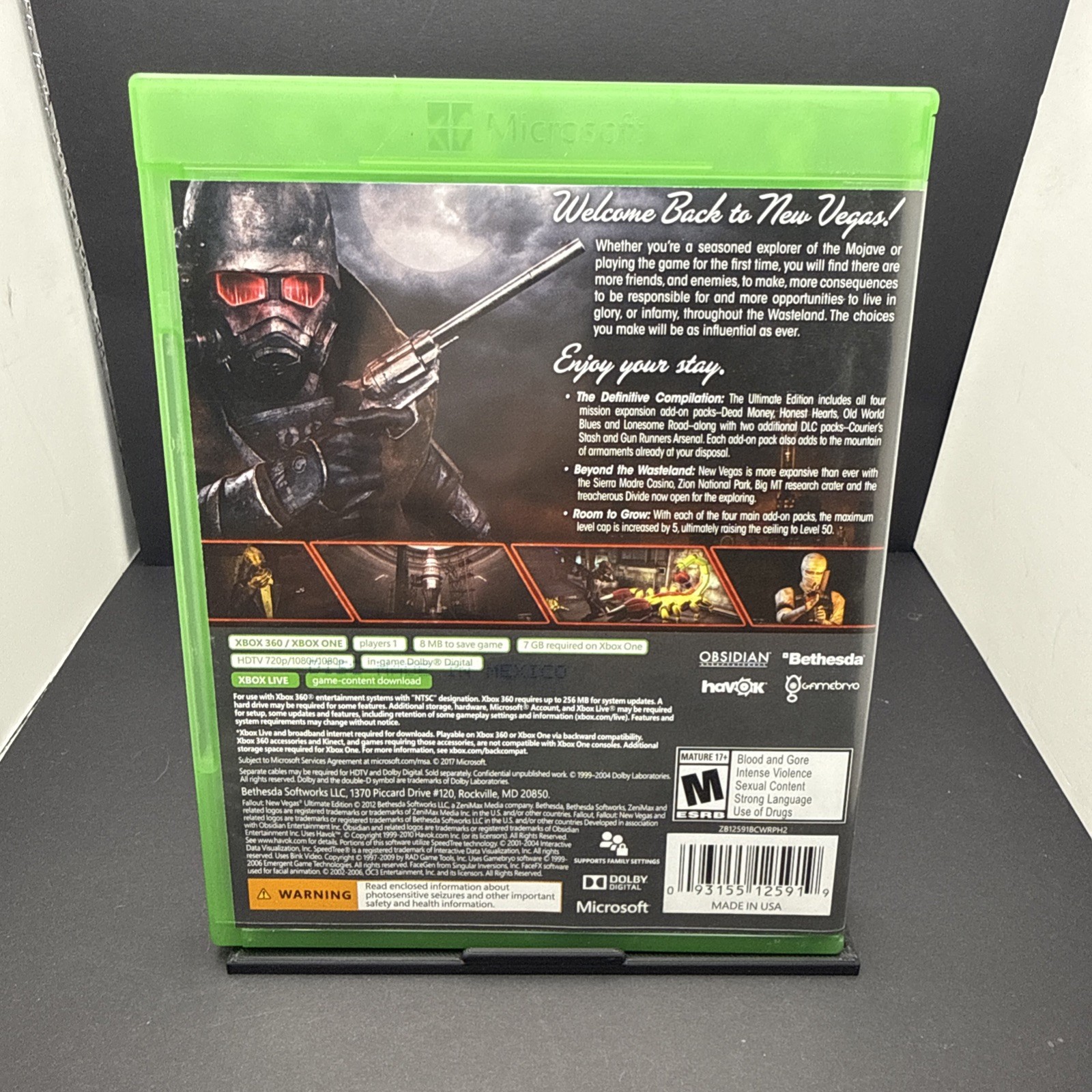 Fallout New Vegas Ultimate Edition Xbox One Xbox 360 Tested