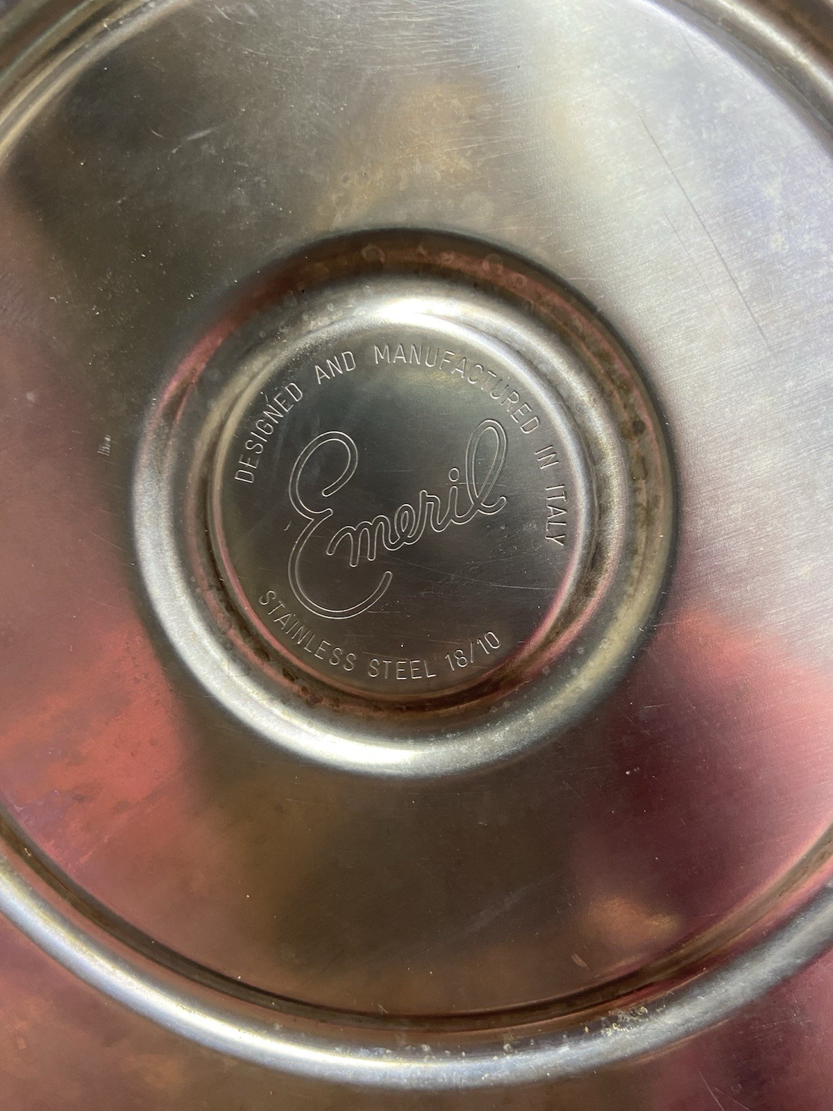 Emeril Lagasse 2.5 Quart Whistling Tea Kettle “BAM” Stainless Steel Made Italy