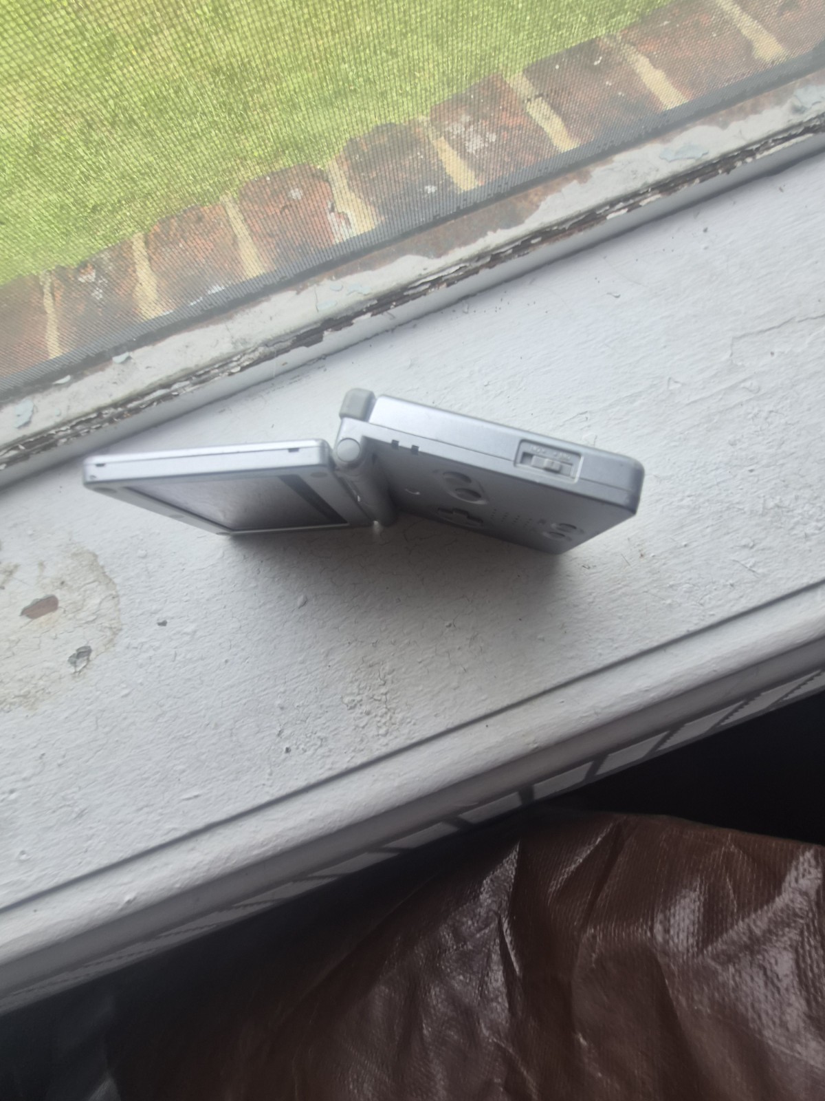 🕹Nintendo Game Boy Advance SP AGS-001 Silver Clamshell Handheld, Headphones 🕹️