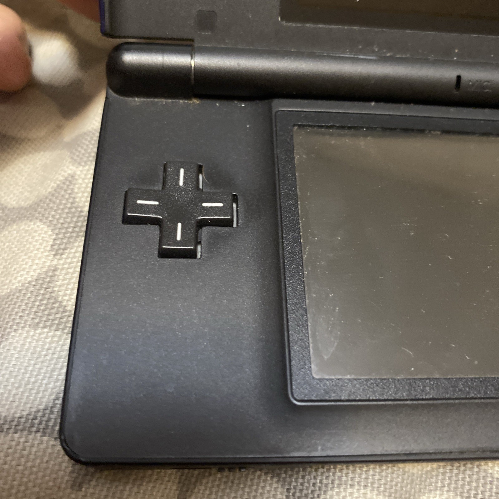 Nintendo DS Lite Blue/Black Handheld Console System With Game No Charger, Stylus