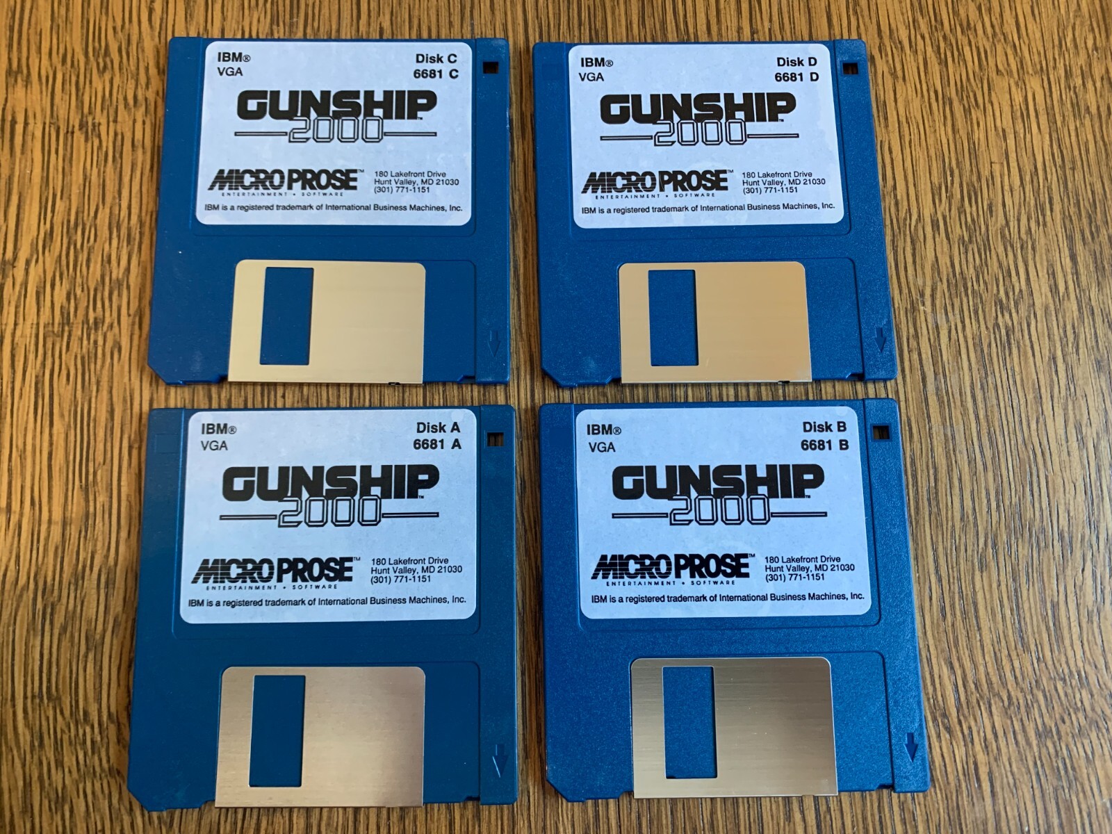 GUNSHIP 2000 VGA MICRO PROSE GAME PC MS-DOS COMPUTER 3.5″ DISK NEAR MINT TESTED